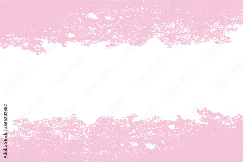 Pastel Pink Border Frame On White Background. Valentines. Cosmetic. Vector