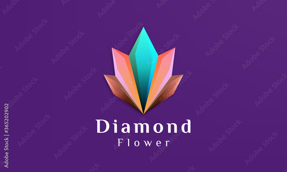 Beautiful flower with a shape like a diamond