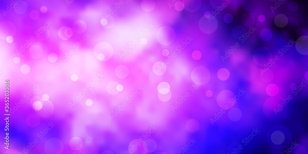 Dark Purple, Pink vector texture with disks. Abstract illustration with colorful spots in nature style. Pattern for booklets, leaflets. Dark Purple, Pink vector texture with disks. Abstract illustration with colorful spots in nature style. Pattern for booklets, leaflets.