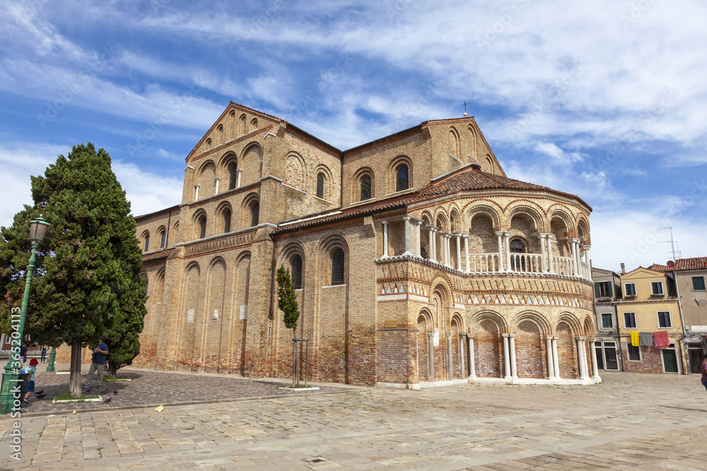 August 2019 - Italy - Murano - Venice, The basilica of Santi Maria e Donato is the main Catholic place of worship on the island of Murano