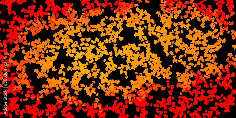 Dark orange vector texture with memphis shapes. Dark orange vector texture with memphis shapes.