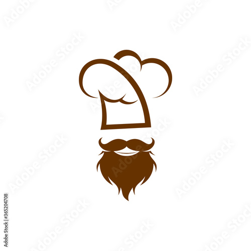 Chef Hat Logo Design Template Vector, Icon Symbol, Creative Design Concepts
