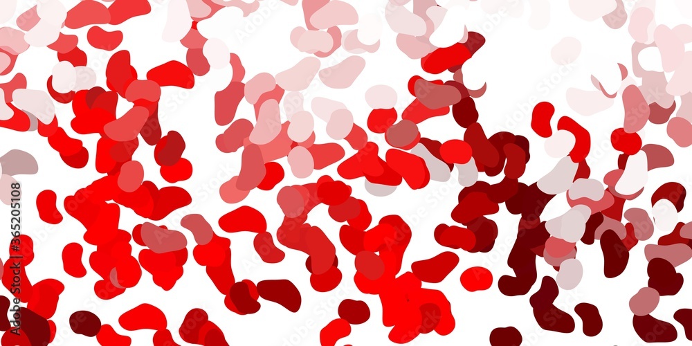 Light red vector pattern with abstract shapes. Light red vector pattern with abstract shapes.