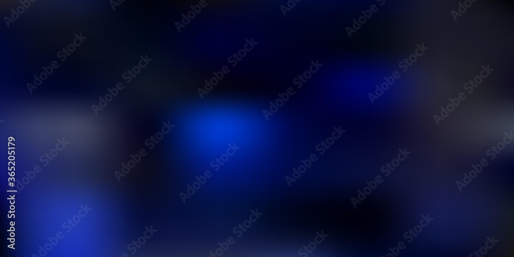 Obraz premium Dark blue vector blurred template.