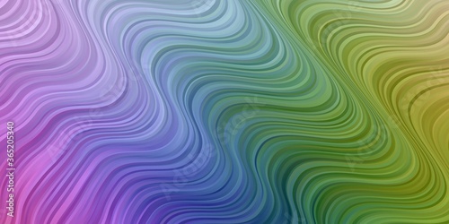 Light Multicolor vector background with bent lines. Colorful illustration  which consists of curves. Pattern for websites  landing pages.