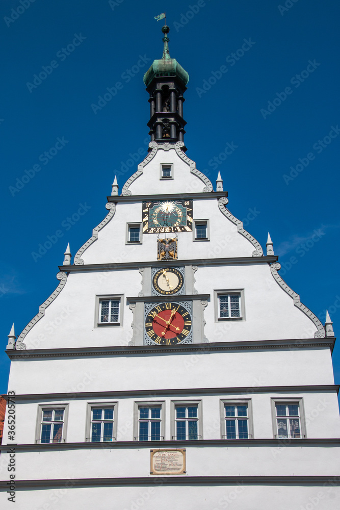 Rothenburg ob der Tauber, medieval city in Germany, in the north of Bavaria