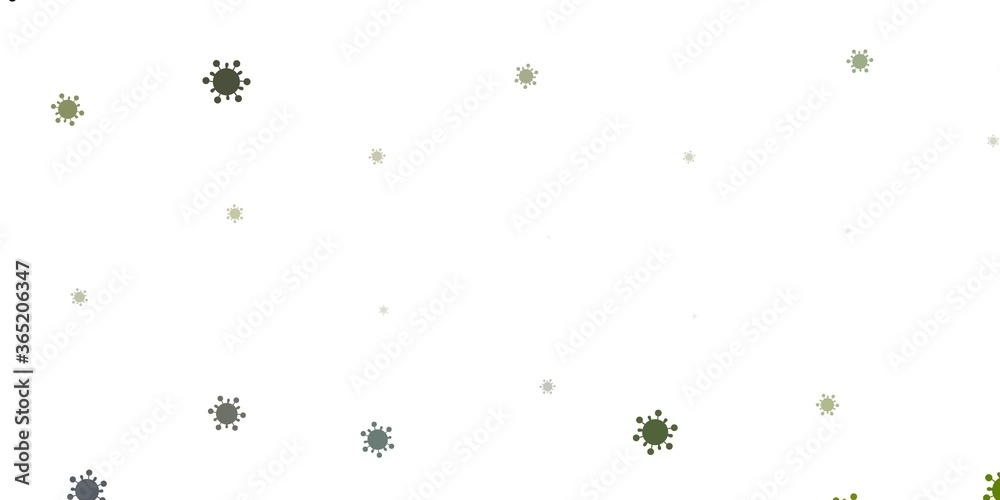 Light gray vector template with flu signs.