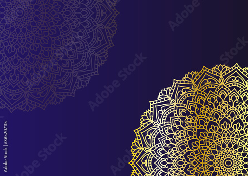 曼荼羅　アラベスク　金　背景　mandala golden 　arabesque frame　background