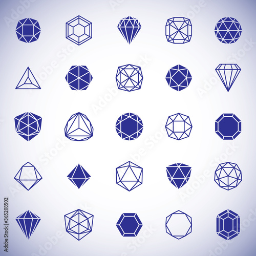 Vector abstract geometric f...