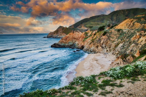 Beautiful scenery of McNee Ranch State Park in Montara, USA