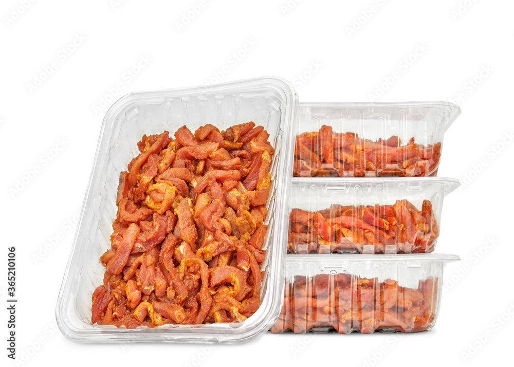 Packaged shawarma in a studio setting, isolated on white Packaged shawarma in a studio setting, isolated on white