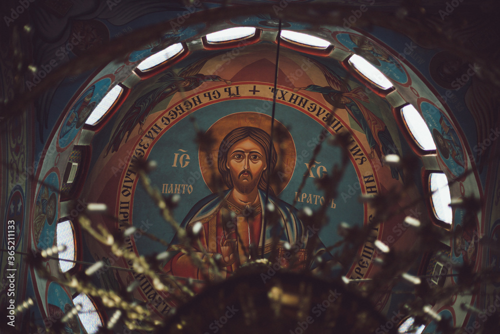 Obraz premium stained glass window