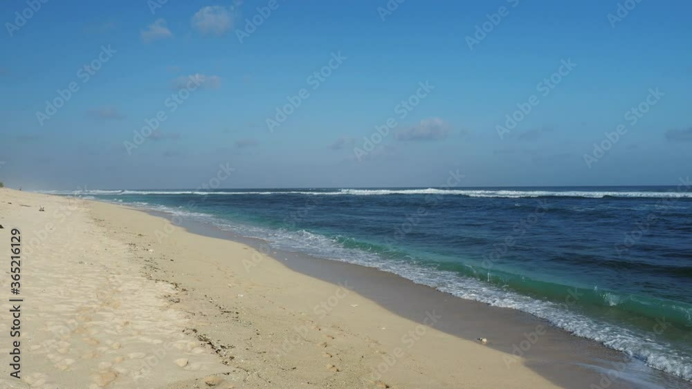 Panoramic top view of a picturesque wild beach Panoramic top view of a picturesque wild beach