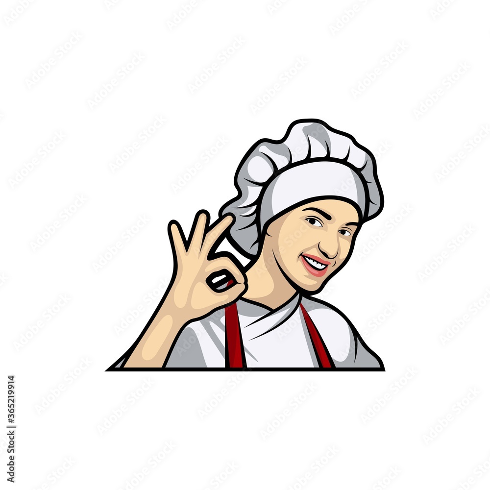 Chef character Logo Design Template Vector, Icon Symbol, Creative Design Concepts, Illustration Chef character Logo Design Template Vector, Icon Symbol, Creative Design Concepts, Illustration