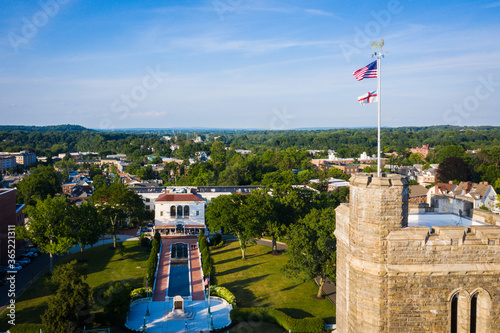 Aerial Drone of Morristown New Jersey  photo