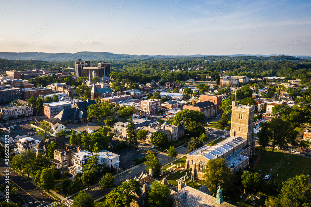 Aerial Drone of Morristown New Jersey 