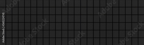Wallpaper Mural Panorama of black mosaic tile pattern and seamless background Torontodigital.ca