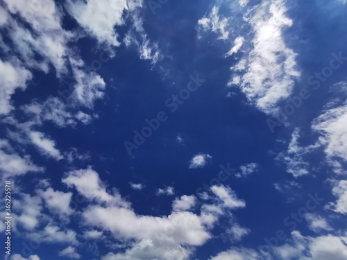 blue sky with a cloud