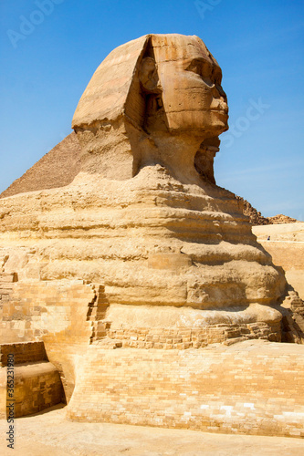 sphinx and pyramid of giza