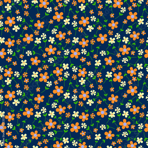 floral seamless pattern summer vintner color combination for textile printing digital printing screen printing vector illustration  