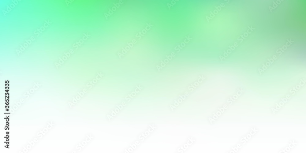 Fototapeta premium Light green vector blur backdrop.