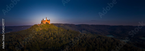 Burg / Schloss Hohenzollern Abendstimmung photo