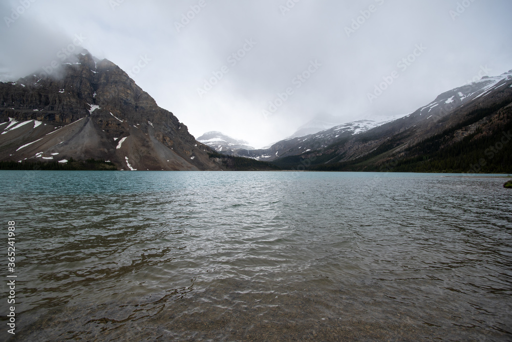 A picture of Bow lake and Bow peak.   Banff National park  AB Canada     
