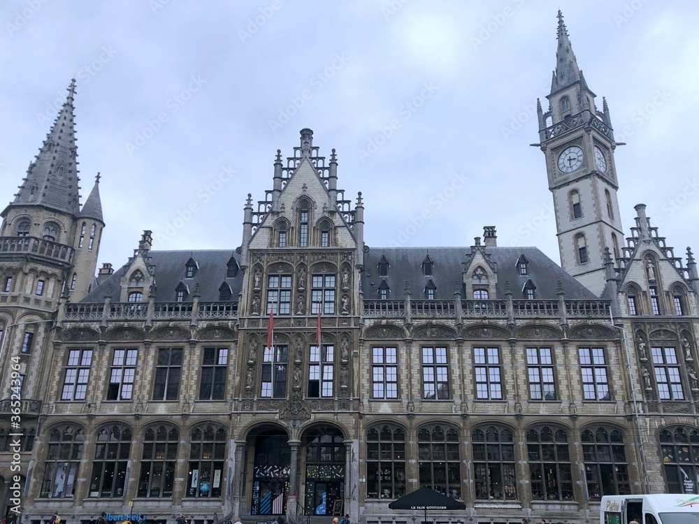 Fototapeta premium Belgium, beautiful european architecture. Old medieval Brugge