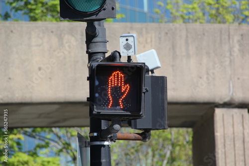 Halifax Nova Scotia spring traffic light