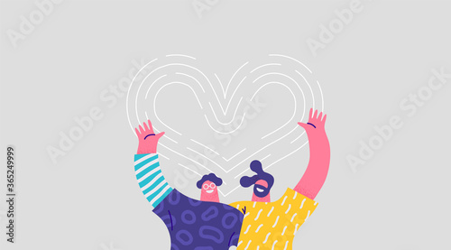 Two man friends hug together love concept isolated