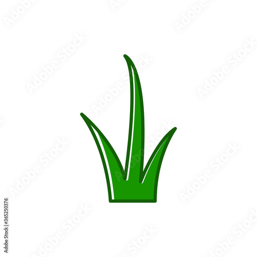Fototapeta Naklejka Na Ścianę i Meble -  Green grass icon