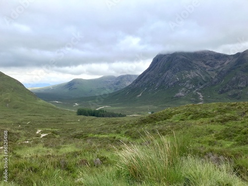 mountain landscape with blue sky
