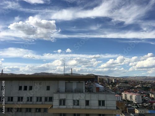 Mongolia. Capital city Ulaanbaatar. Rooftop view