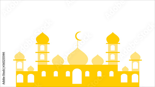 
illustration of a large and magnificent mosque
