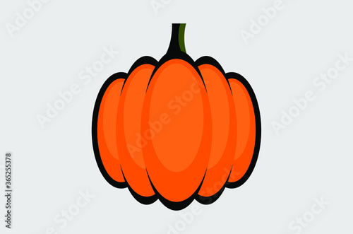 Vector illustration of a pumpkin.