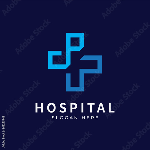 Health logo with initial letter PW, WP, P W logo designs concept. Medical health-care logo designs template.