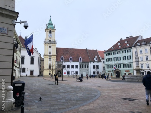 Bratislava, the capital of Europe country Slovakia, street photography