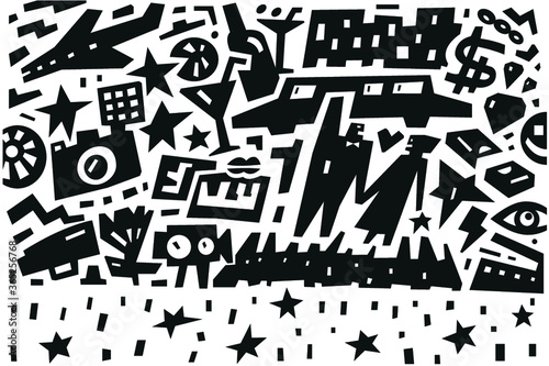 cinema stars - illustration
