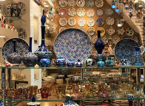 Turkey, Istanbul. Beautiful souvenir shop