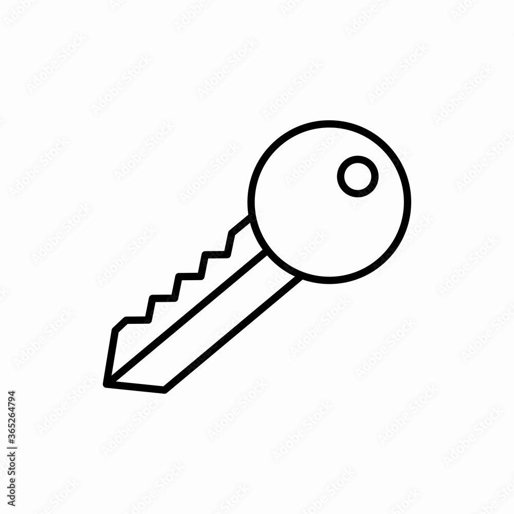 Outline key icon.Key vector illustration. Symbol for web and mobile Outline key icon.Key vector illustration. Symbol for web and mobile