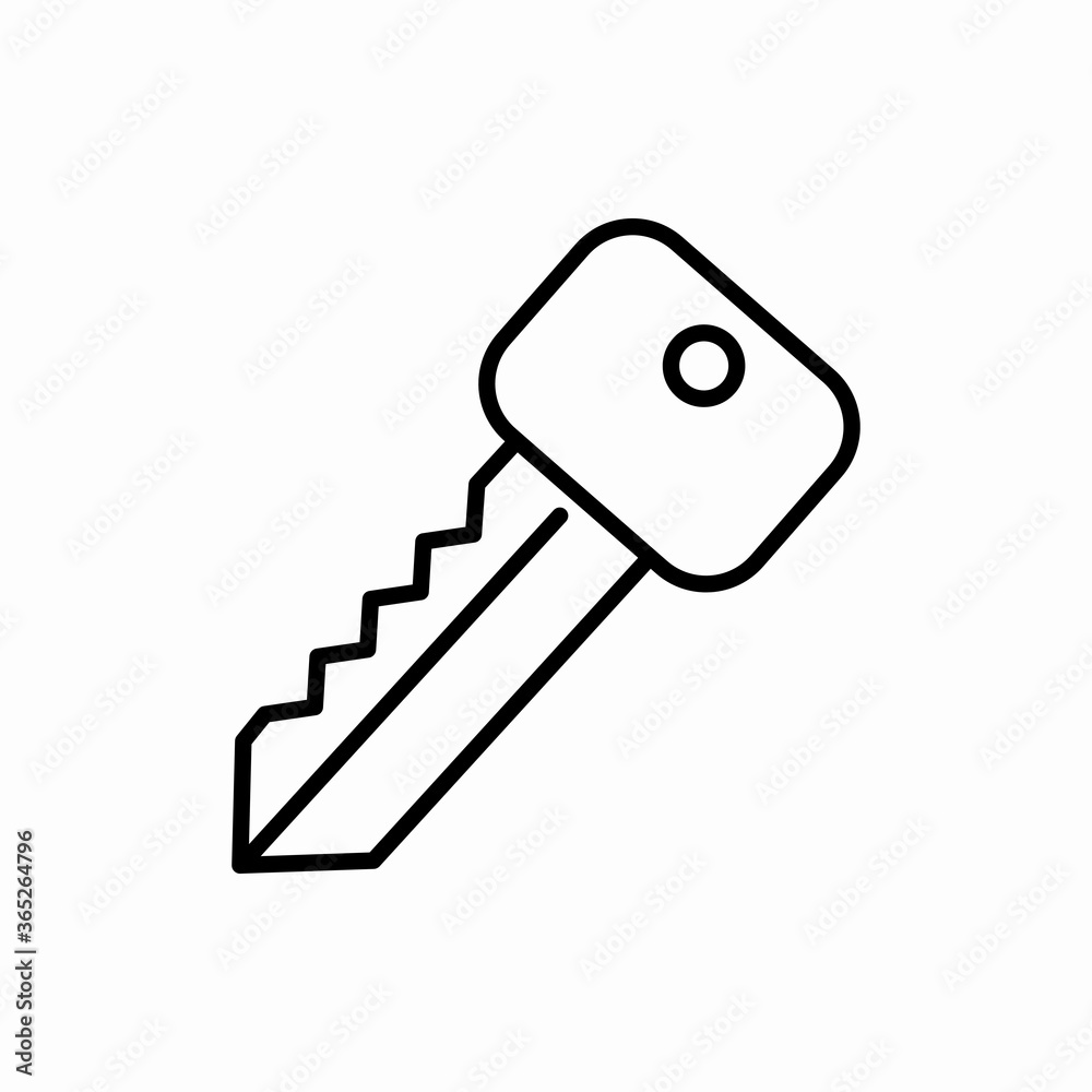 Outline key icon.Key vector illustration. Symbol for web and mobile Outline key icon.Key vector illustration. Symbol for web and mobile