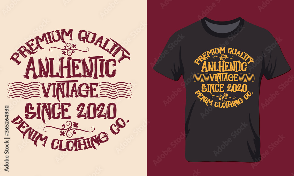 anlhentic vintage singe 2020 Tshirt design 