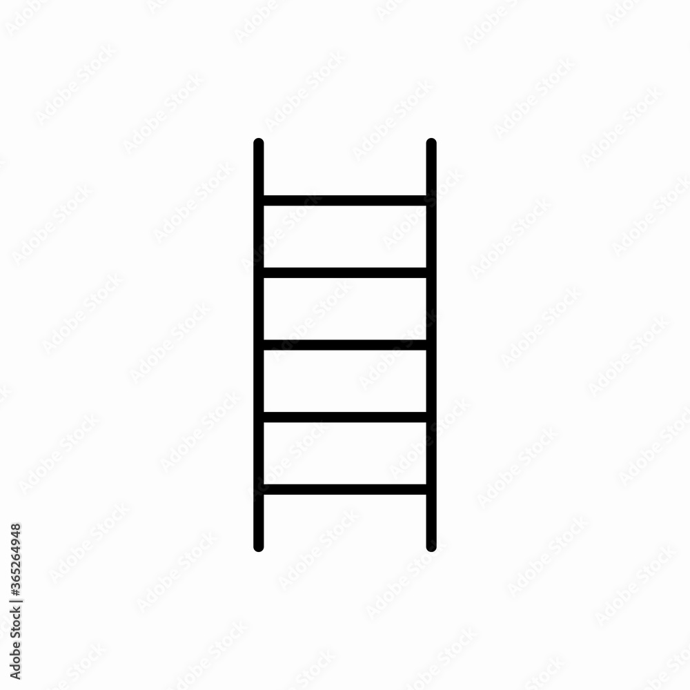 Outline ladder icon.Ladder vector illustration. Symbol for web and mobile Outline ladder icon.Ladder vector illustration. Symbol for web and mobile