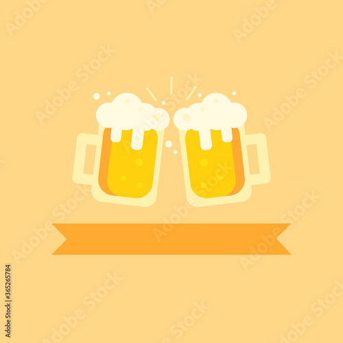 Beer mug. It could be used for holidays, postcards, banners, flyers.