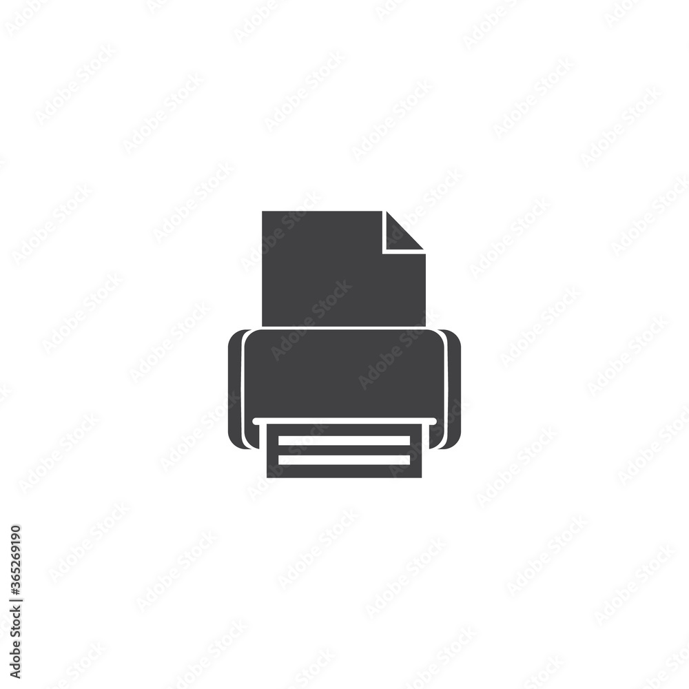 Printer vector icon modern and simple flat symbol for web site Printer vector icon modern and simple flat symbol for web site