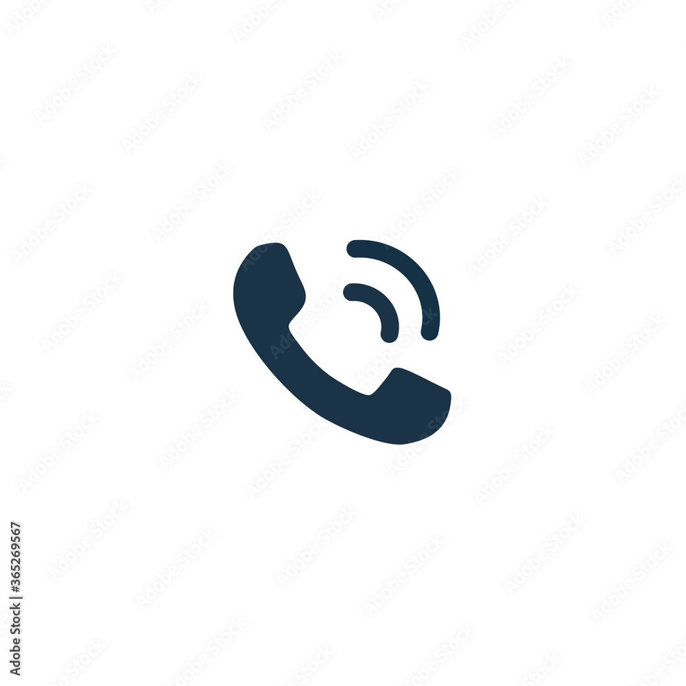 Silhouette of phone icon. Flat design Silhouette of phone icon. Flat design