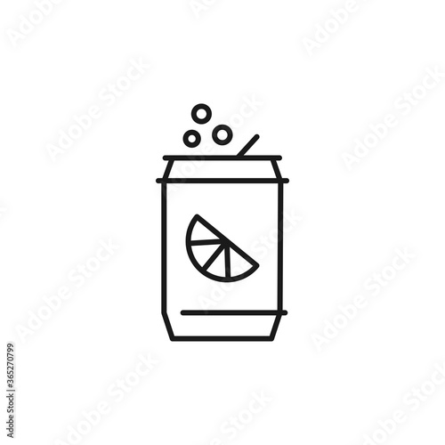 Lemonade icon. Can symbol modern, simple, vector, icon for website design, mobile app, ui. Vector Illustration