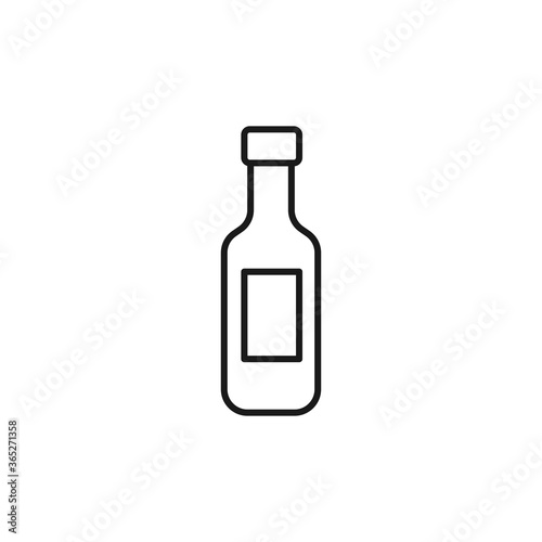 Beer bottle icon. Alcohol rink symbol modern, simple, vector, icon for website design, mobile app, ui. Vector Illustration