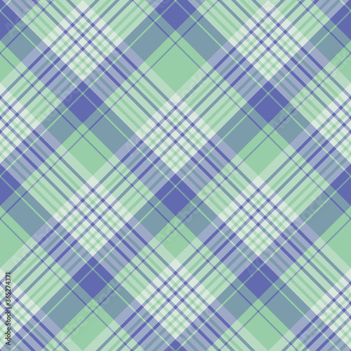 Seamless pattern in simple discreet violet and mint green colors for plaid, fabric, textile, clothes, tablecloth and other things. Vector image. 2
