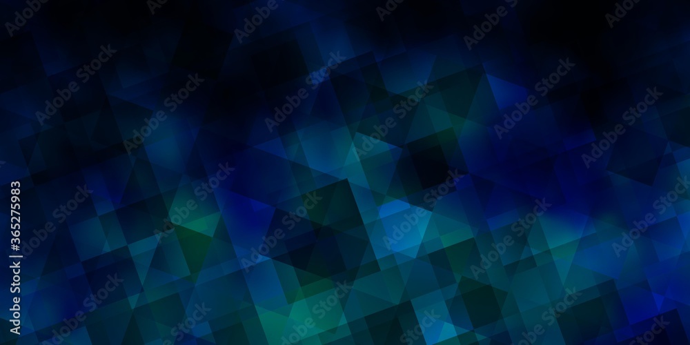 Dark BLUE vector texture with triangular style.